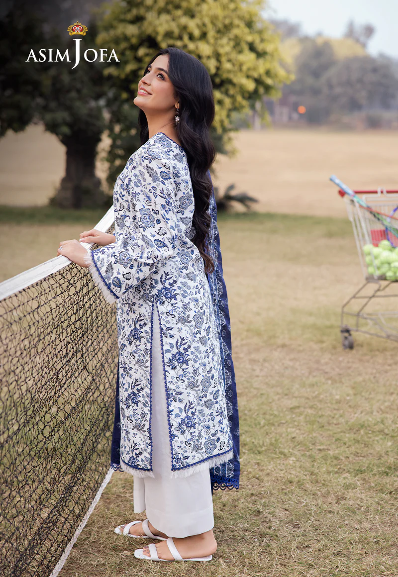 AJUBJ-35 PRINTED LAWN 3 PC - Image 2
