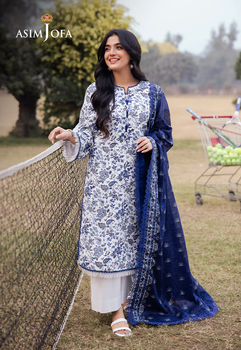 AJUBJ-35 PRINTED LAWN 3 PC - Image 3
