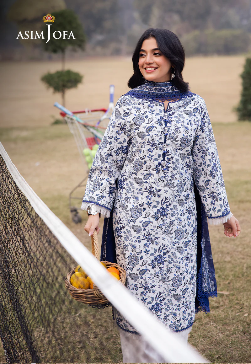 AJUBJ-35 PRINTED LAWN 3 PC - Image 4