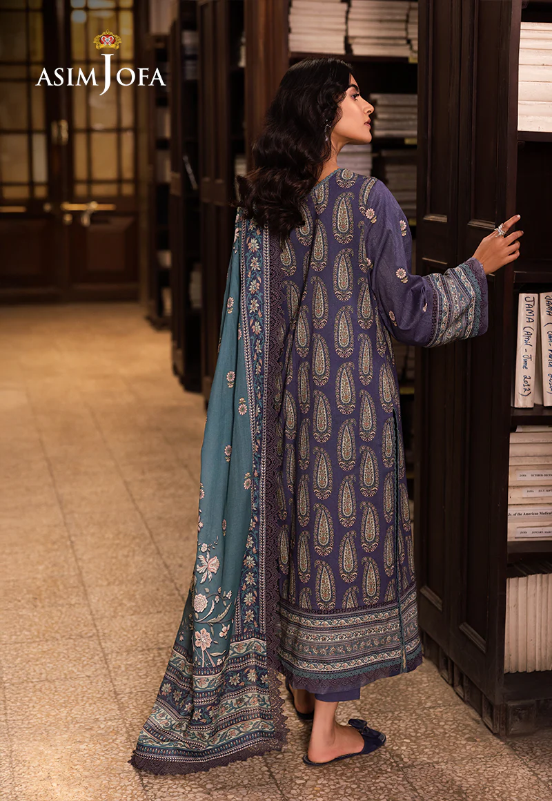 AJUBJ-36 Printed Lawn 3 Pcs - Image 2