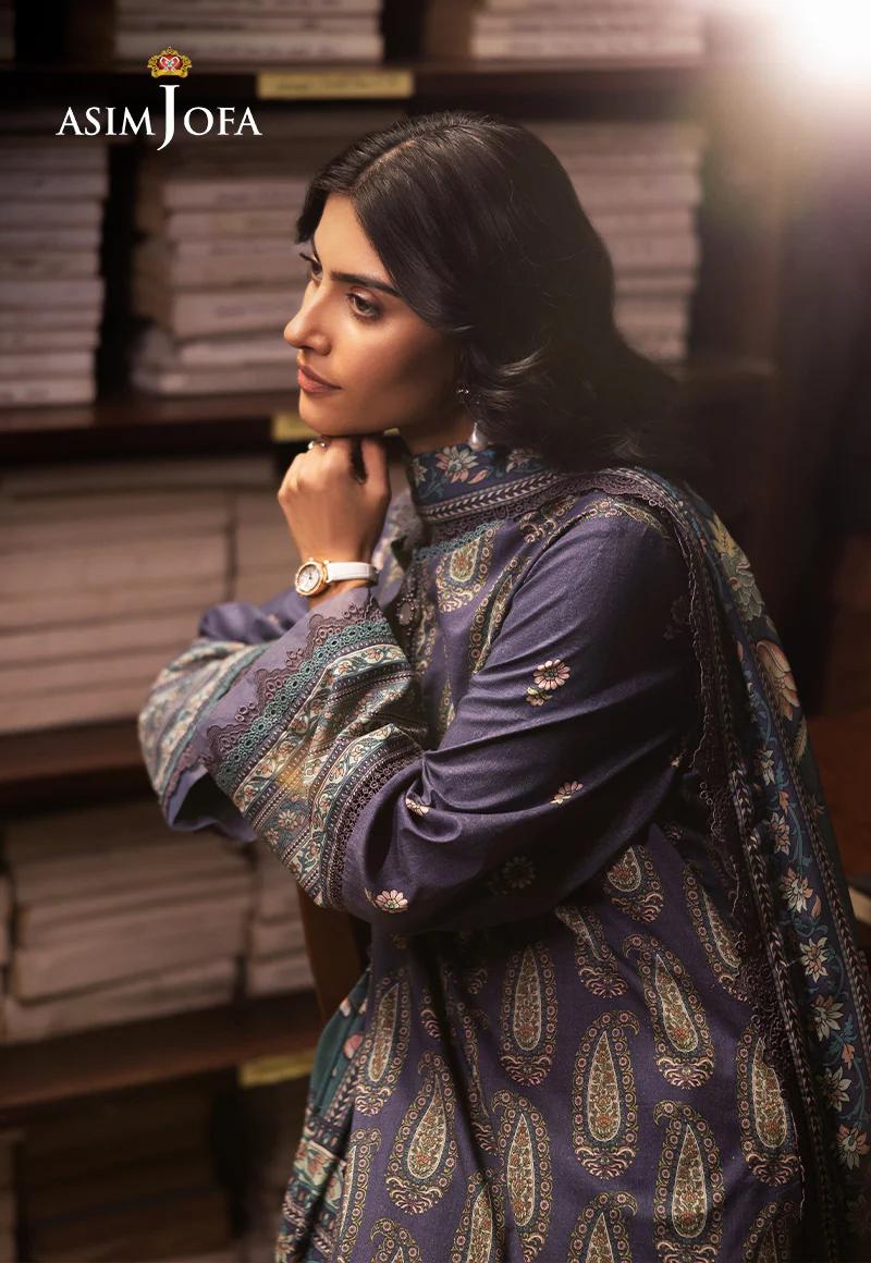 AJUBJ-36 Printed Lawn 3 Pcs - Image 4