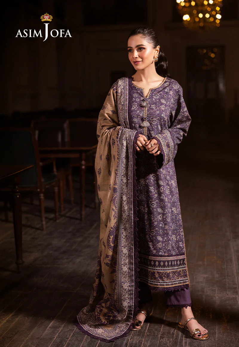 AJUBJ-48 PRINTED LAWN 3 PC - Image 4