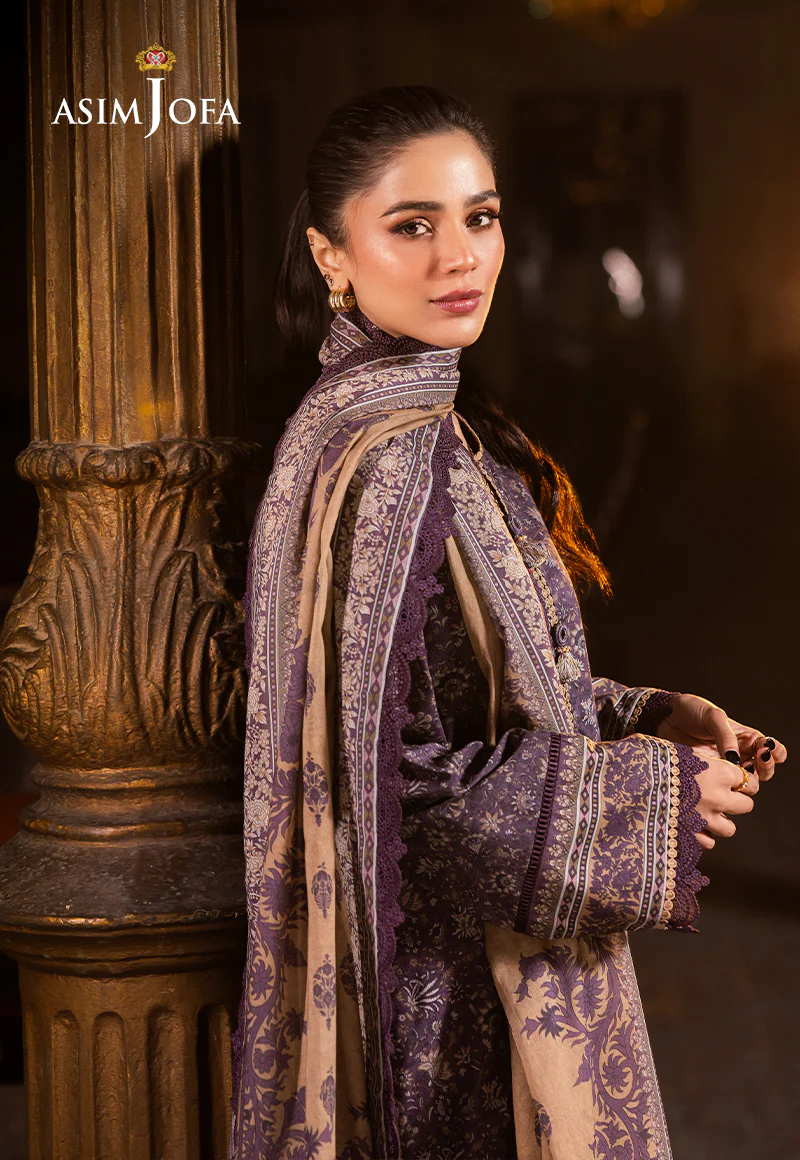 AJUBJ-48 PRINTED LAWN 3 PC - Image 8