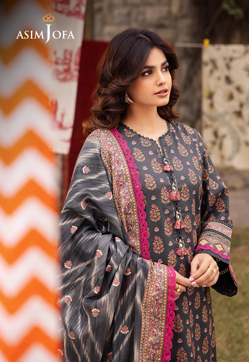 AJUBJ-49 PRINTED LAWN 3 PC - Image 4