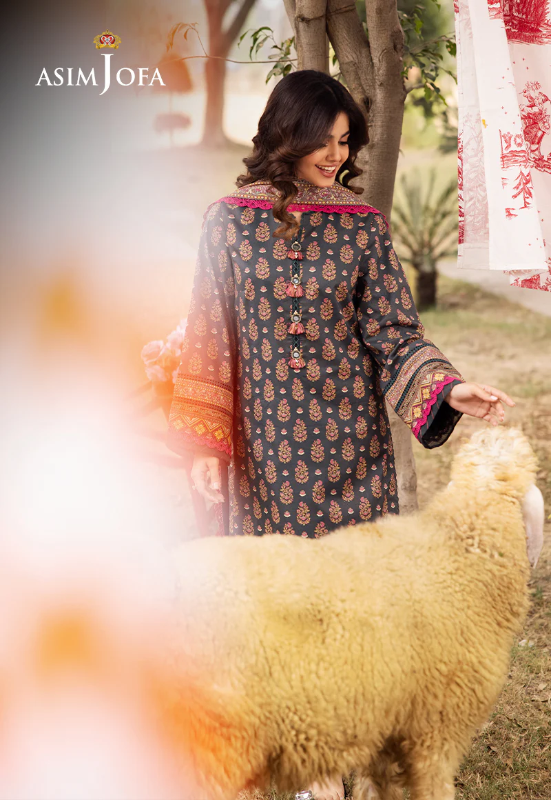 AJUBJ-49 PRINTED LAWN 3 PC - Image 6
