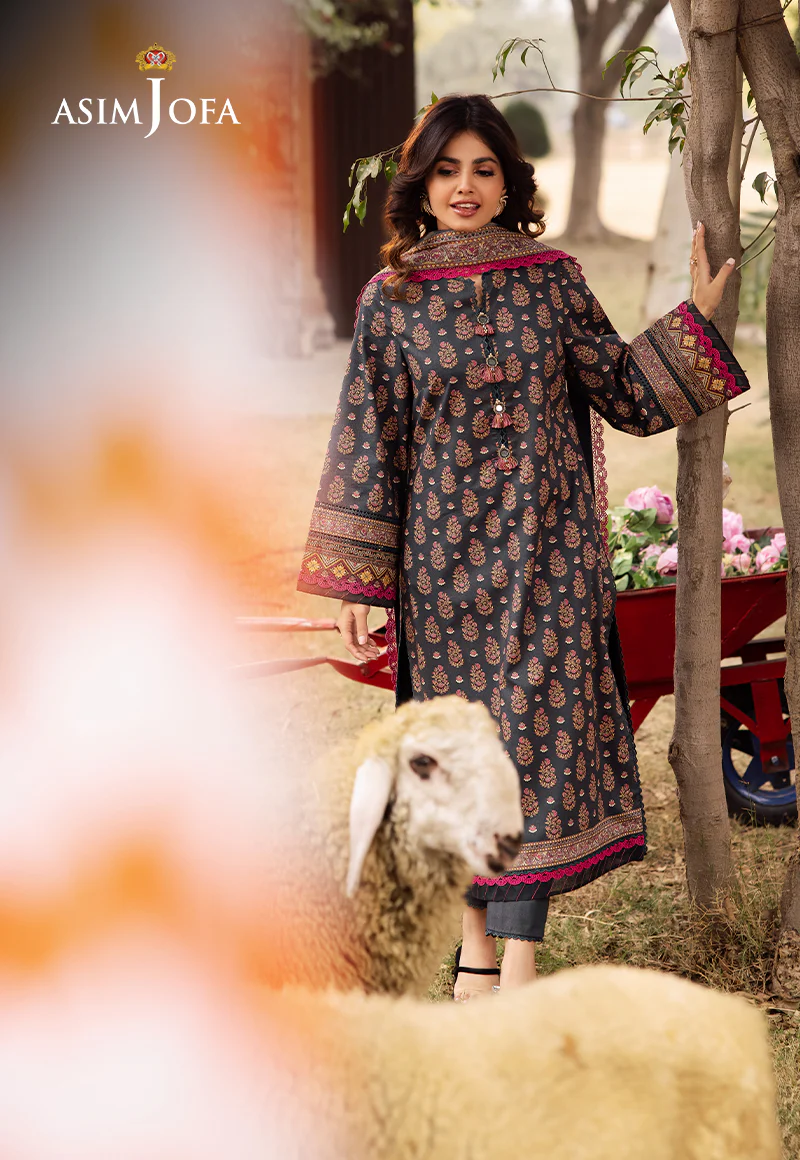 AJUBJ-49 PRINTED LAWN 3 PC - Image 7