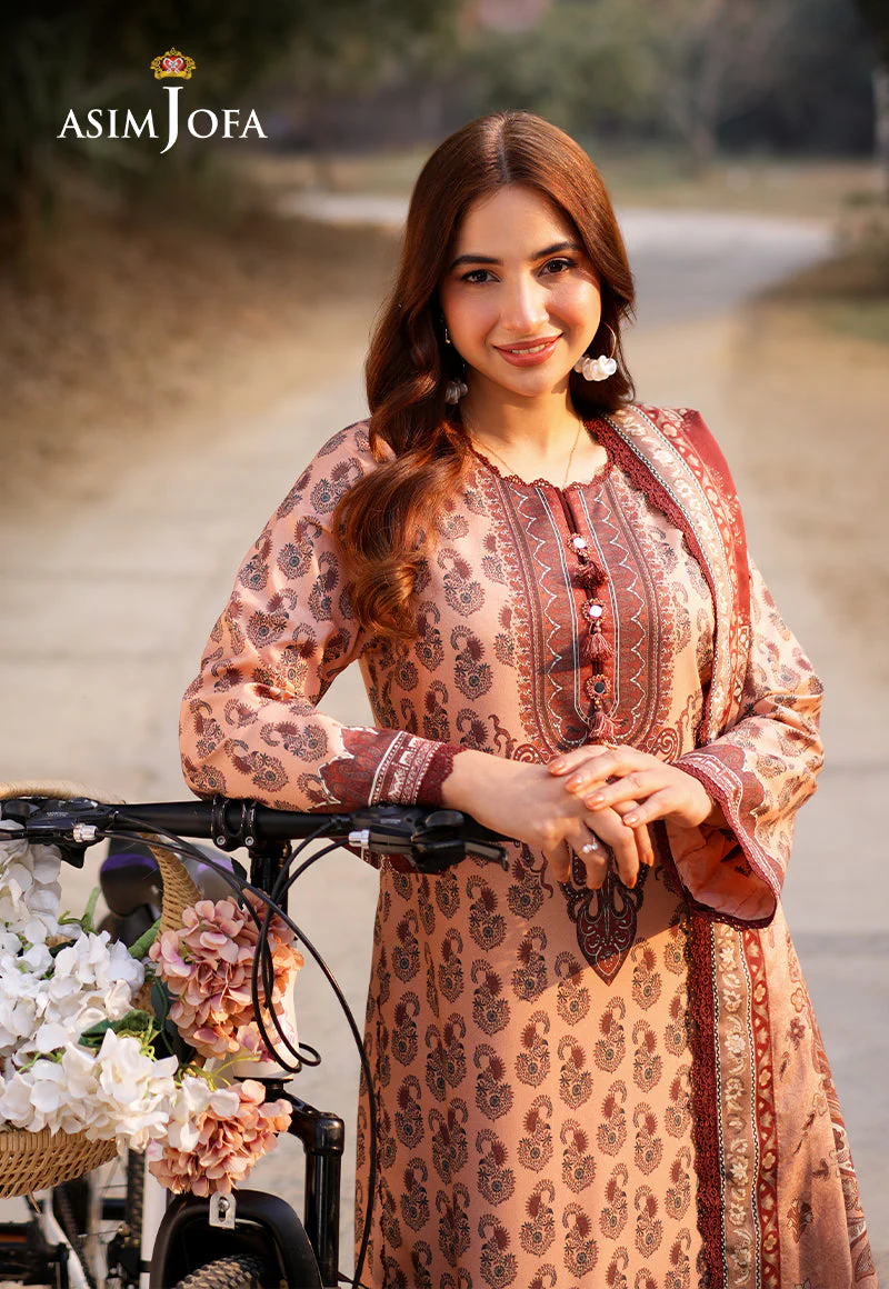 AJUUB-18 Printed Lawn 3 Pcs - Image 4