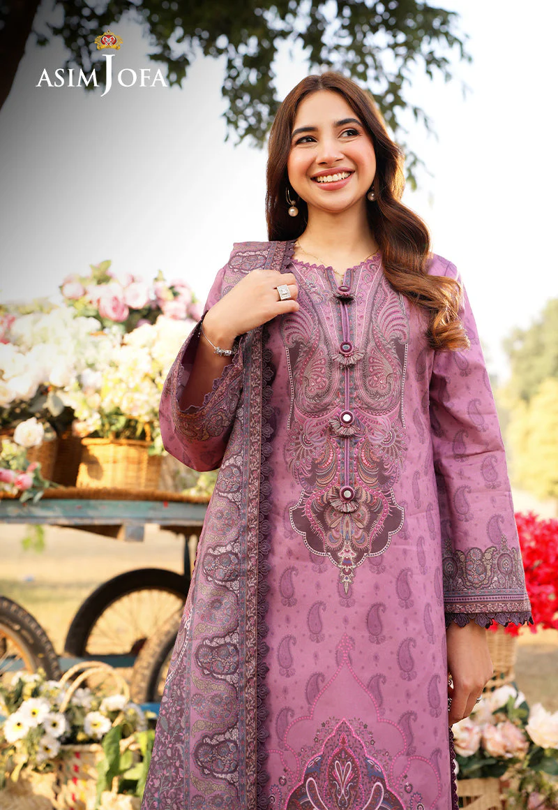 AJUUB-19 Printed Lawn 3 Pcs - Image 4