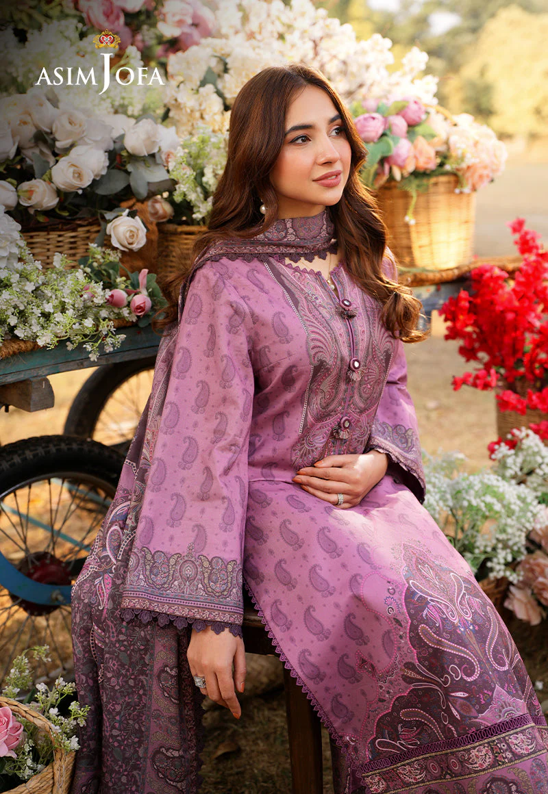 AJUUB-19 Printed Lawn 3 Pcs - Image 9