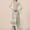 3 Piece Embroidered Chiffon Suit | SF-EF25-34