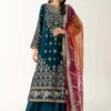3 Piece Embroidered Velvet Suit | SF-W24-05