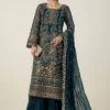 3 Piece Embroidered Organza Suit | SF-W24-18