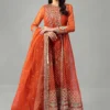 3 Piece Embroidered Organza Suit | SF-W24-19