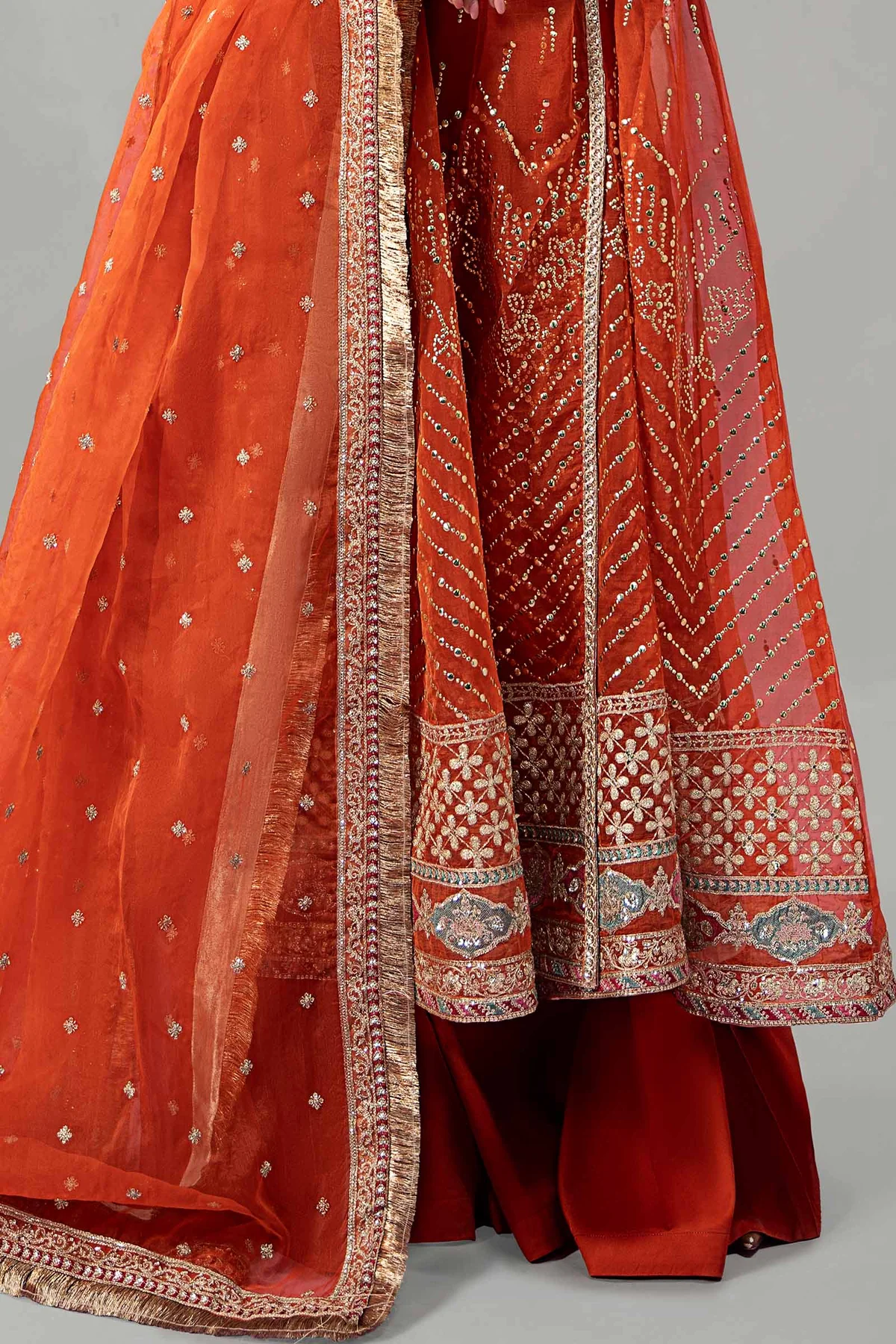 3 Piece Embroidered Organza Suit | SF-W24-19 - Image 3