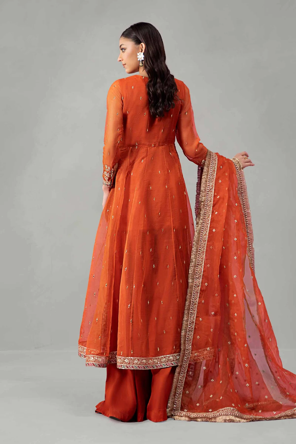 3 Piece Embroidered Organza Suit | SF-W24-19 - Image 5