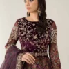 3 Piece Embroidered Velvet Suit | SF-W24-50