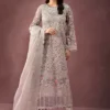 3 Piece Embroidered Organza Suit | SF-W24-69