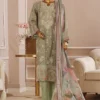 Eid Ke Rang By Bin Saeed Stitched 3 Piece Chikankari Lawn Collection'2025-SM-1777-Green
