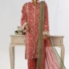 Eid Ke Rang By Bin Saeed Stitched 3 Piece Chikankari Lawn Collection'2025-SM-1784-Pink