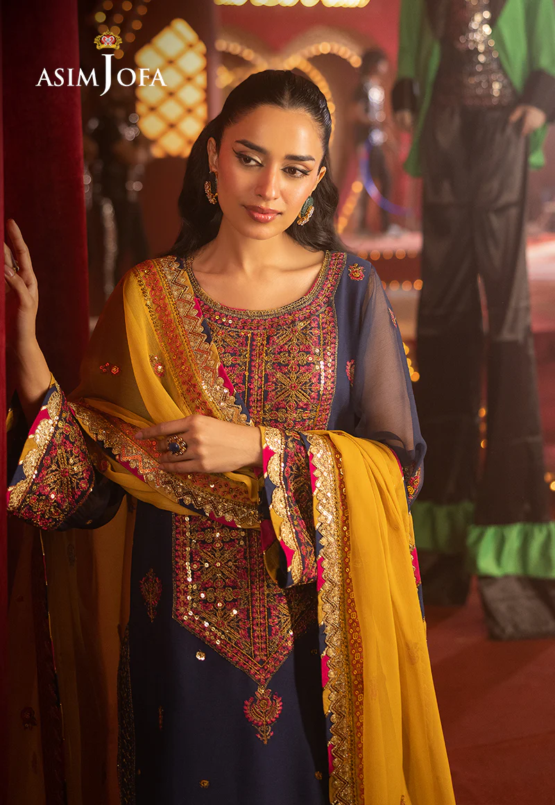 AJLF-16 EMBROIDERED CHIFFON 3 PCS - Image 6