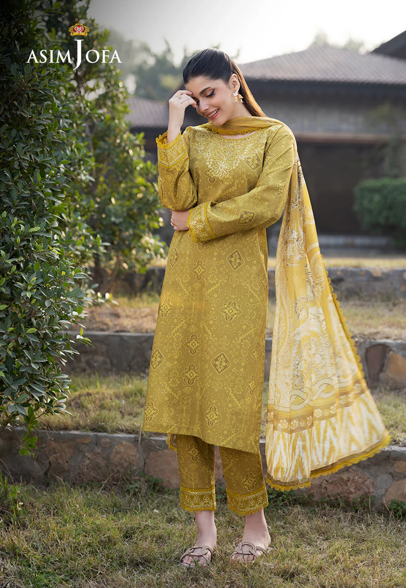 AJPB-91 PRINTED EMBROIDERED CAMBRIC 3 PCS