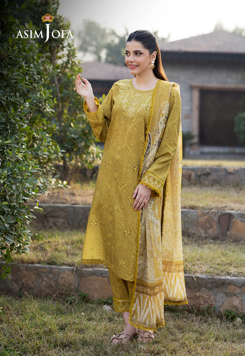 AJPB-91 PRINTED EMBROIDERED CAMBRIC 3 PCS - Image 3