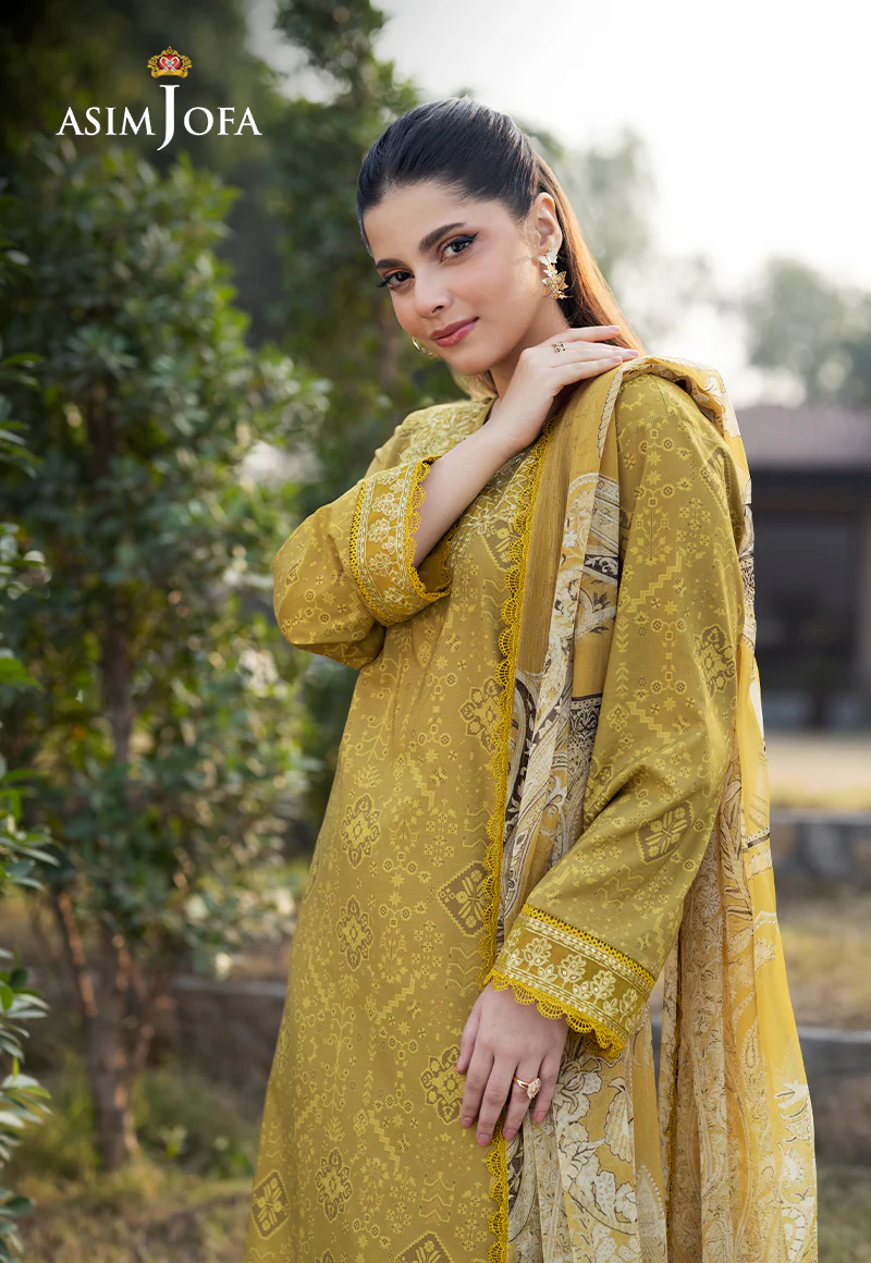 AJPB-91 PRINTED EMBROIDERED CAMBRIC 3 PCS - Image 4
