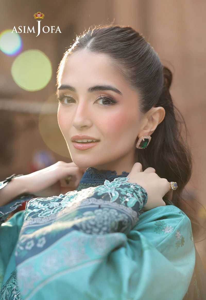 AJUBF-23 PRINTED EMBROIDERED LAWN 2 PCS - Image 12