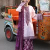 AJUBF-49 PRINTED EMBROIDERED LAWN 3 PCS