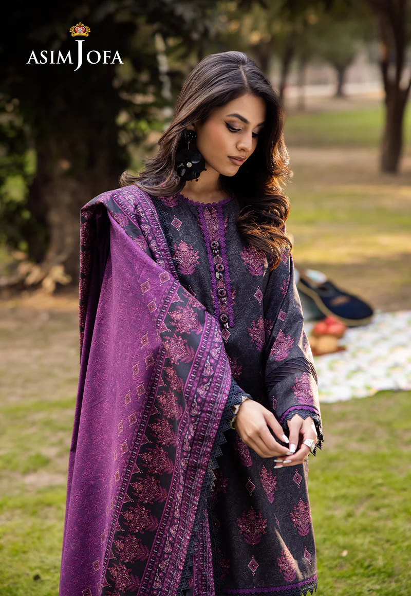 AJUBJ-24 PRINTED LAWN 3 PC - Image 4