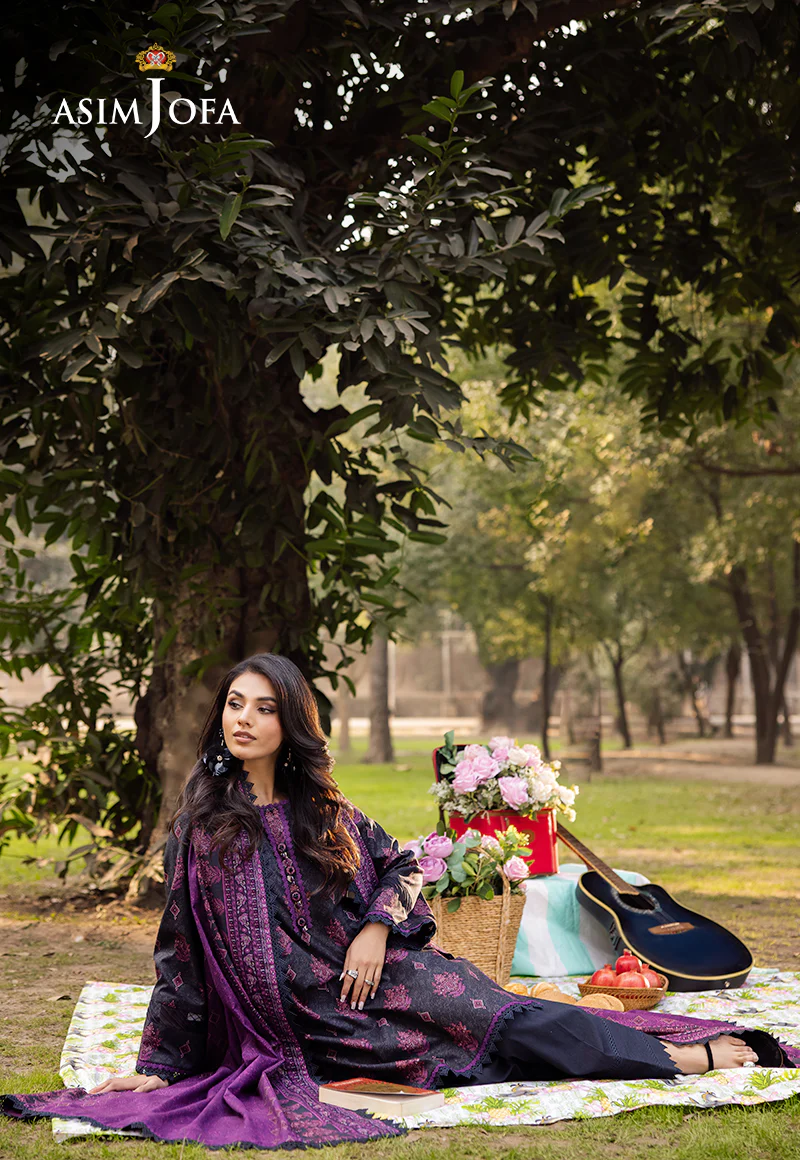 AJUBJ-24 PRINTED LAWN 3 PC - Image 5