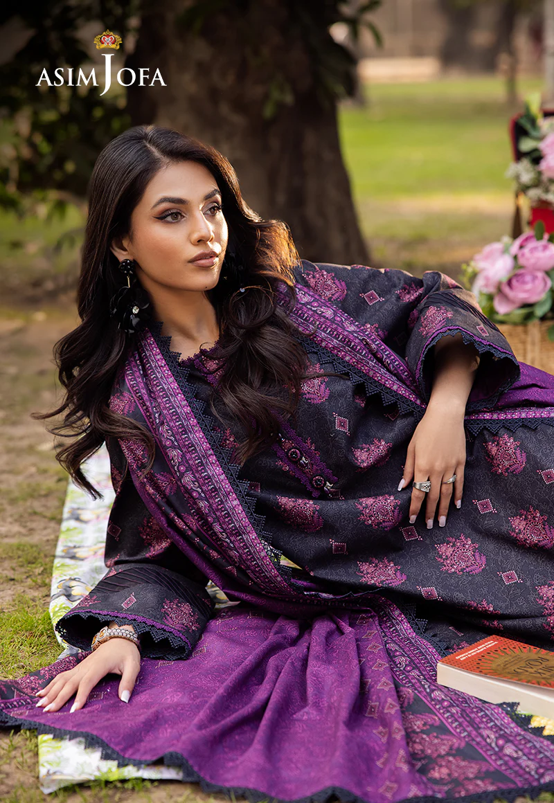 AJUBJ-24 PRINTED LAWN 3 PC - Image 6