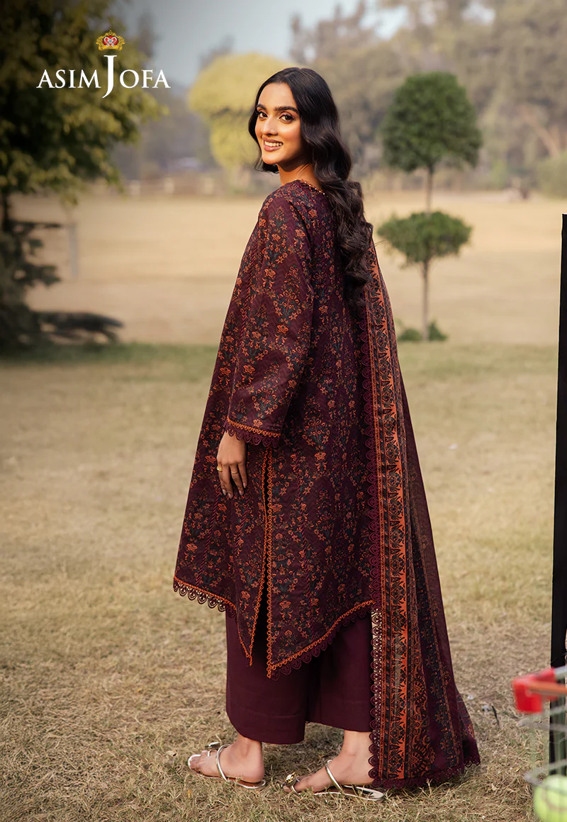 AJUBJ-28 PRINTED LAWN 3 PC - Image 2
