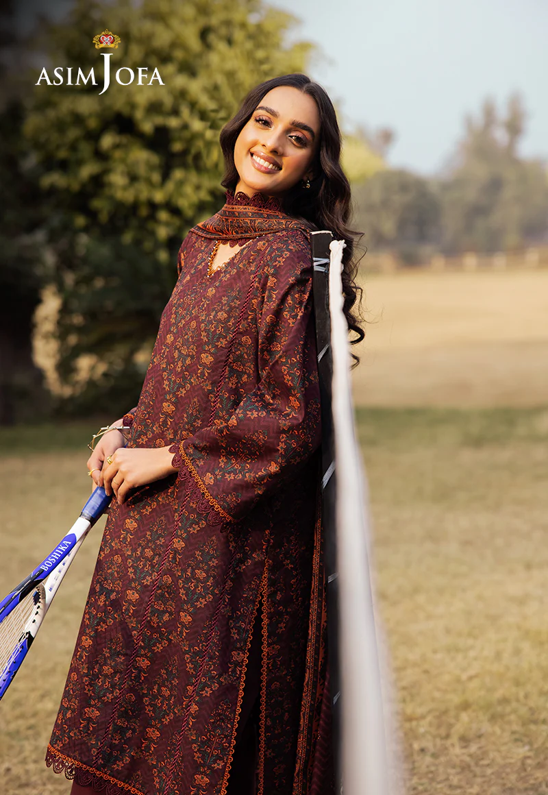 AJUBJ-28 PRINTED LAWN 3 PC - Image 3