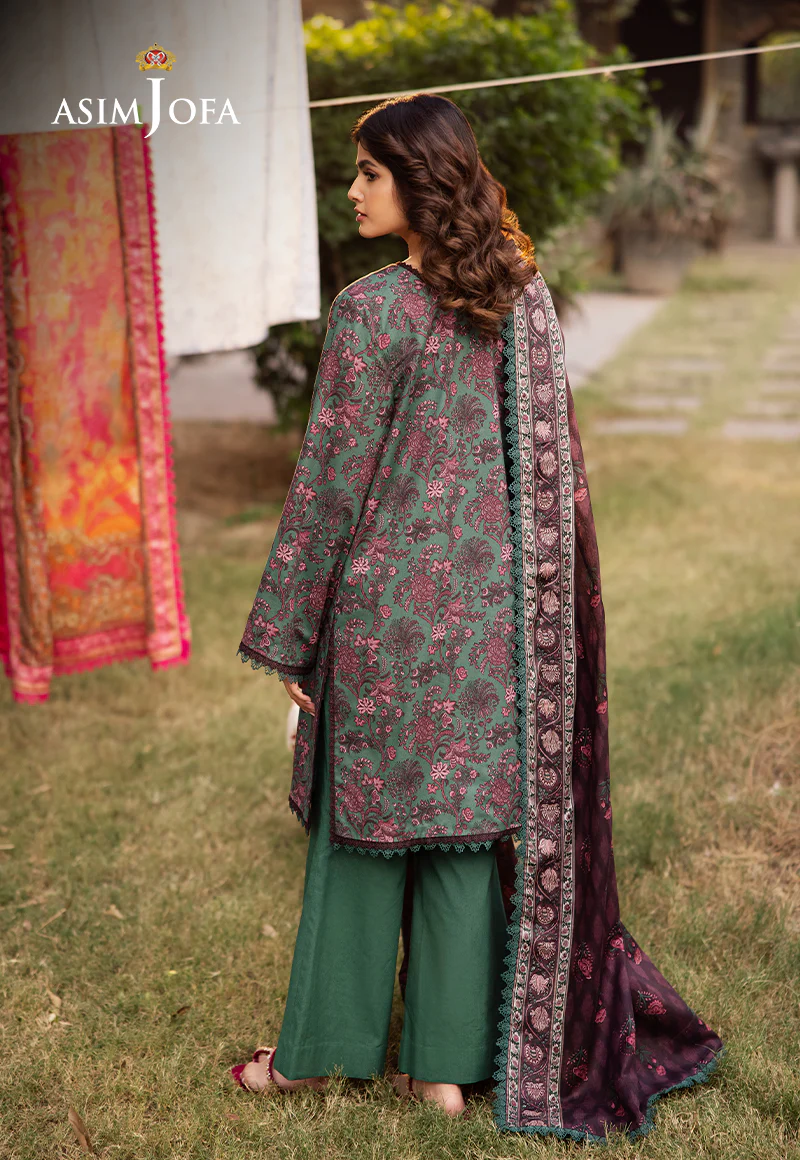 AJUBJ-32 PRINTED LAWN 3 PC - Image 2