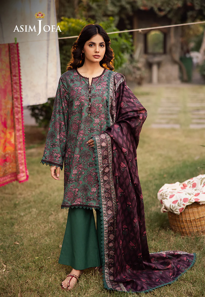 AJUBJ-32 PRINTED LAWN 3 PC - Image 4