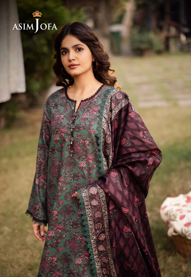 AJUBJ-32 PRINTED LAWN 3 PC - Image 5