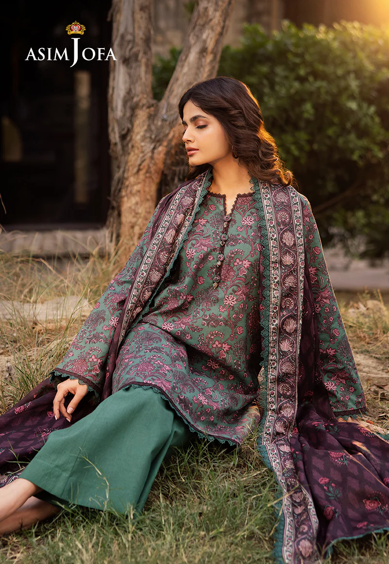 AJUBJ-32 PRINTED LAWN 3 PC - Image 7