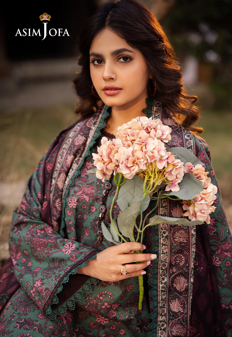 AJUBJ-32 PRINTED LAWN 3 PC - Image 8