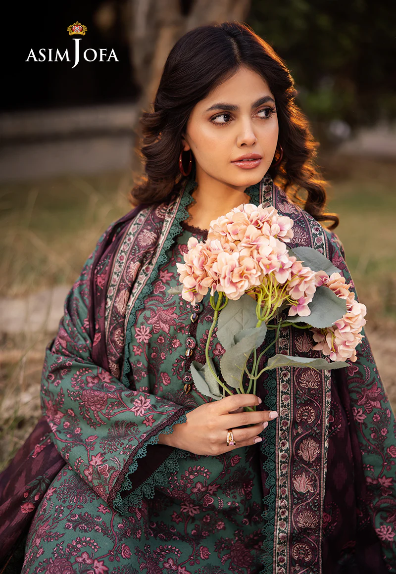 AJUBJ-32 PRINTED LAWN 3 PC - Image 9