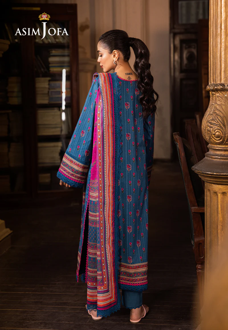 AJUBJ-40 Printed Lawn 3 Pcs - Image 2