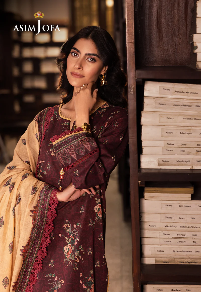 AJUBJ-44 PRINTED LAWN 3 PC - Image 3