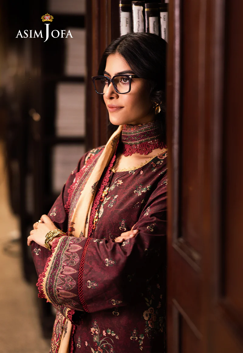 AJUBJ-44 PRINTED LAWN 3 PC - Image 4