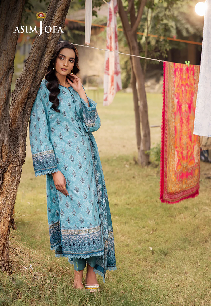 AJUBJ-46 PRINTED LAWN 3 PC - Image 3