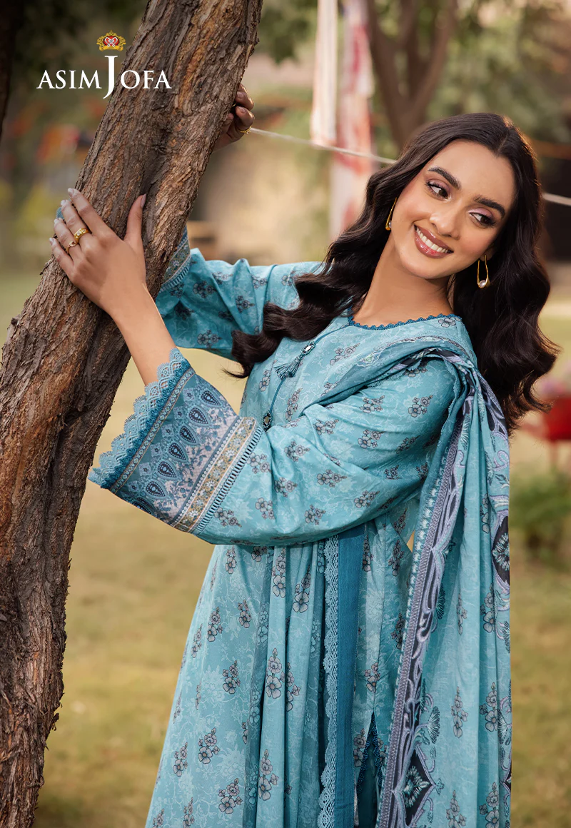 AJUBJ-46 PRINTED LAWN 3 PC - Image 4