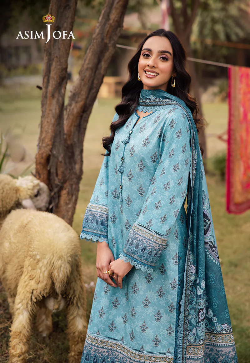 AJUBJ-46 PRINTED LAWN 3 PC - Image 6