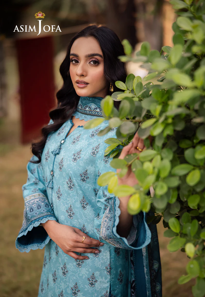 AJUBJ-46 PRINTED LAWN 3 PC - Image 7