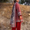 AJUUB-01 Printed Lawn 3 Pcs