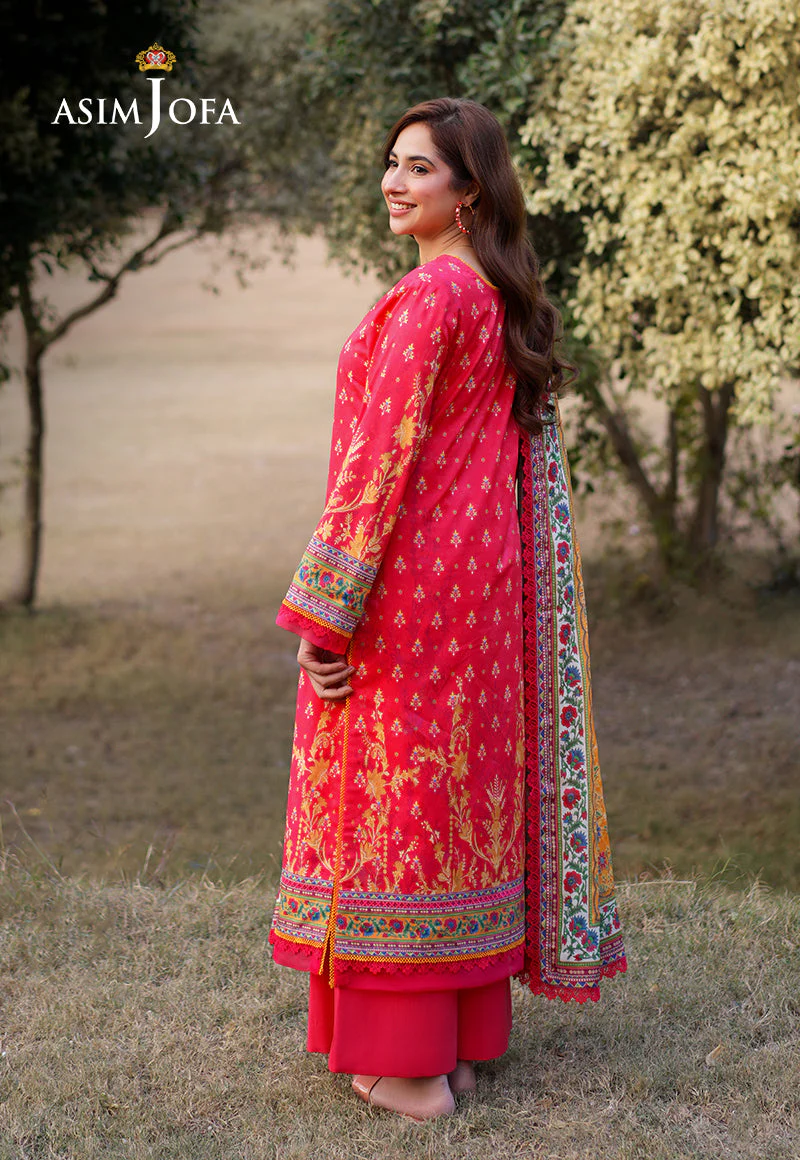 AJUUB-16 Printed Lawn 3 Pcs - Image 2