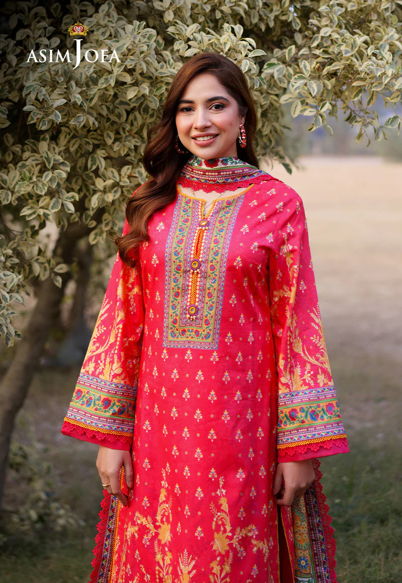 AJUUB-16 Printed Lawn 3 Pcs - Image 4